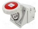 Connector: AC supply 3-phase; socket; female; 16A; 400VAC; IP67