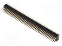 Pin header; pin strips; male; PIN: 80; straight; 1.27mm; THT; 2x40