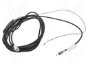 Cable; DIN plug,Fakra socket; black; straight; 5m