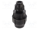 Splice terminal: clamping; Øout: 50mm; Øin: 25mm; for PE pipes
