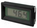 Panel; LCD 3,5 digit 13mm; VDC: 0÷200mV; Int.resist: 100MΩ
