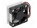 Fan: DC; axial; 5VDC; 40x40x20mm; 25dBA; ball bearing; 5800rpm