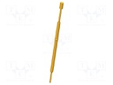 Needle-like test probe; Operational spring compression: 3mm