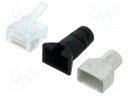 Plug; RJ45; PIN: 8; Cat: 5; shielded,with strain relief,short; IDC
