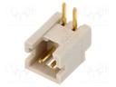 Socket; wire-board; male; DF13; 1.25mm; PIN: 2; THT; on PCBs