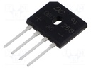 Bridge rectifier: single-phase; Urmax: 400V; If: 25A; Ifsm: 350A