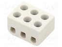 Connector: terminal block; ceramics; ways: 1; terminals: 6