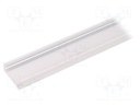 Profiles for LED modules; surface; white; L: 2m; aluminium