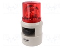 Signaller: lighting-sound; 24VDC; siren,rotating light; IP54