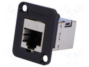 Coupler; EH; Cat: 6; shielded; RJ45 socket,both sides