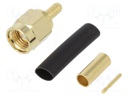 Plug; SMA; male; straight; 50Ω; LMR100,RG174,RG188,RG188(A),RG316