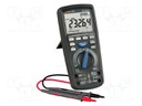 Digital multimeter; LCD; VDC: 0÷1000V; VAC: 0÷1000V; I DC: 0÷10A