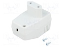 Enclosure: for power supplies; X: 40mm; Y: 66mm; Z: 40mm; ABS; grey