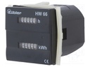 IP65; DIN,on panel; -20÷55°C; Range: 0÷99999,9h/0÷99999,9kWh