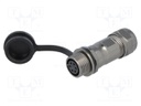 Plug; female; ST12; PIN: 6; IP67; 5÷8mm; 5A; soldering; for cable