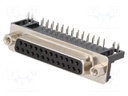 D-Sub; PIN: 25; socket; female; 7,2mm standard; Locking: screws