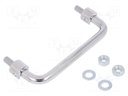 Handle; Mat: chromium plated steel; chromium plated; H: 34mm