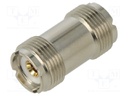 Coupler; UHF female,both sides; straight