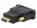 Adapter; DVI-D (18+1) plug,HDMI plug; Colour: black