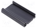 DIN rail mounting bracket; Mat: PVC; 75mm; Rail: TS35