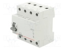RCD breaker; Inom: 25A; Ires: 30mA; Max surge current: 250A; 400VAC