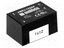 Converter: AC/DC; 3W; Uout: 12VDC; Iout: 0.25A; 73%; Mounting: PCB