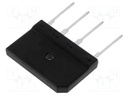 Bridge rectifier: one-phase; Urmax: 50V; Ifsm: 400A; GBK; If: 35A
