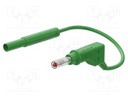 Test lead; 19A; banana plug 4mm,angular banana plug 4mm; Len: 1m