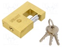 Padlock; Application: gates,cabinets,sheds; hardened shaft