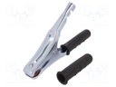 Crocodile clip; 400A; Grip capac: max.50mm; Overall len: 220mm