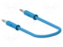 Test lead; 60VDC; 30VAC; 6A; banana plug 2mm,both sides; Len: 0.5m