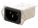 Connector: AC supply; socket; male; 2A; 250VAC; IEC 60320; -25÷85°C