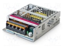 Power supply: switching; for building in; 50W; 15VDC; 3.4A; OUT: 1