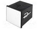 Enclosure: panel; X: 96mm; Y: 96mm; Z: 109.5mm; black; Series: Uninorm