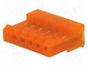 Plug; wire-board; female; MTA-156; 3.96mm; PIN: 6; IDC; for cable
