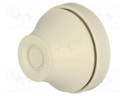 Grommet; EPDM; grey; Panel thick: 1÷4mm; Øcable: 11÷17mm; Size: M25