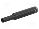 Connector: 4mm banana; socket; 32A; 1kV; black; insulated; 2.5mm2