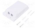 Housing; Colour: white; surface-mounted; Number of ports: 2