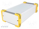Enclosure: with panel; FR; X: 91mm; Y: 160mm; Z: 53.5mm; aluminium