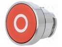 Switch Actuator, Momentary, Red, 22mm Push Button Switches