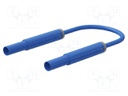 Test lead; 19A; banana plug 4mm,both sides; insulated; Len: 0.5m