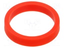 Red; Mount.elem: sleeve; for banana sockets