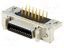 Connector: MDR; PIN: 26; shielded; Locking: latch; socket; female