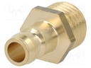 Quick connection coupling; max.15bar; Thread: M14x1,5; -20÷200°C
