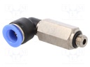 Push-in fitting; angled; M6; -0.95÷10bar; 3mm