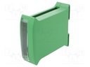 Enclosure: for DIN rail mounting; ABS