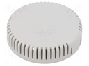 Enclosure: for alarms; Z: 20.3mm; ABS; grey; Ø: 80mm; Series: 1551V