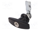 Lock; different cylinder; zinc and aluminium alloy; 21mm