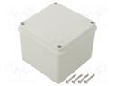 Enclosure: multipurpose; X: 108mm; Y: 108mm; Z: 88mm; SCABOX; grey