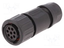 Connector: circular; Series: eco|mate Aquarius; plug; female; 500V